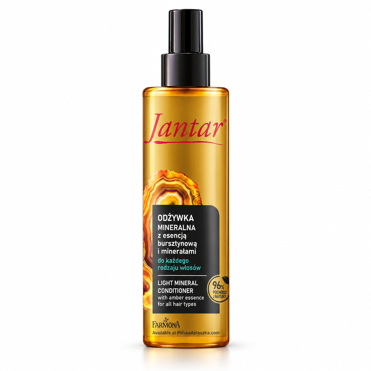 Light Mineral Leave-In Conditioner with Amber Essence, 200 ml – Jantar by Farmona / Lekka Odżywka Mineralna z Esencją Bursztynową, 200 ml – Jantar by Farmona