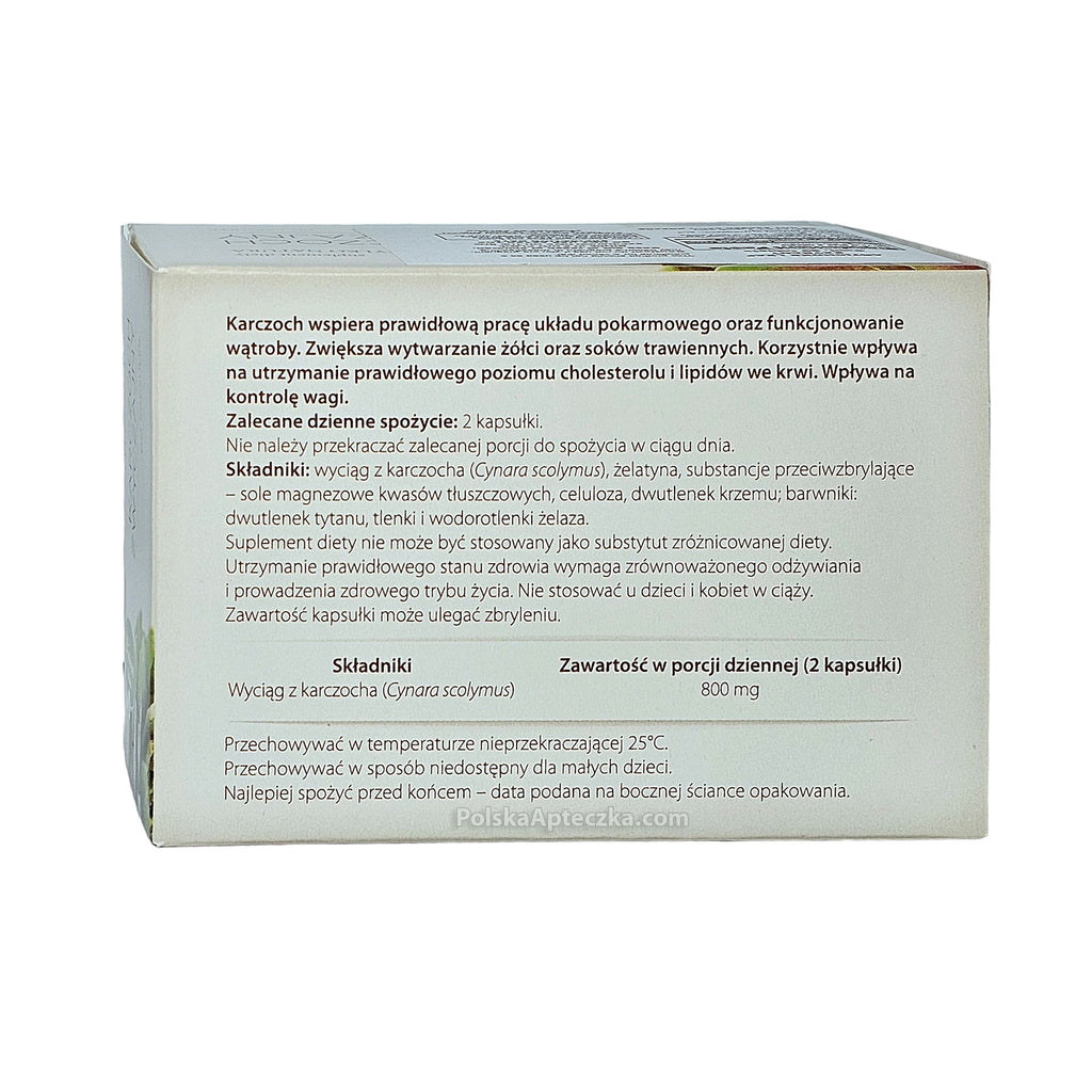 karczoch zwyczajny capsules