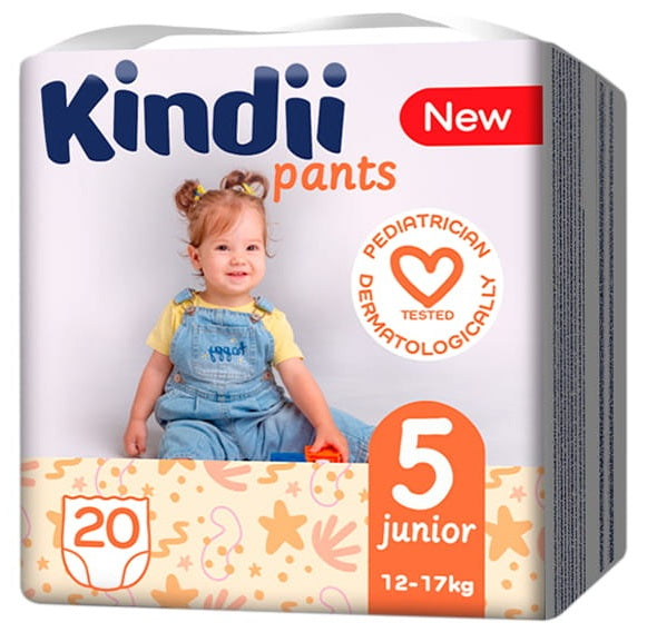 Kindii Pants Size 5 Junior Diaper Pants, 12–17 kg / Pants pieluchomajtki rozmiar 5 Junior, 12–17 kg