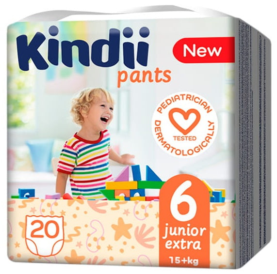 Kindii Pants Size 6 Extra Diaper Pants, 15+ kg / Pants pieluchomajtki rozmiar 6 Extra, 15+ kg
