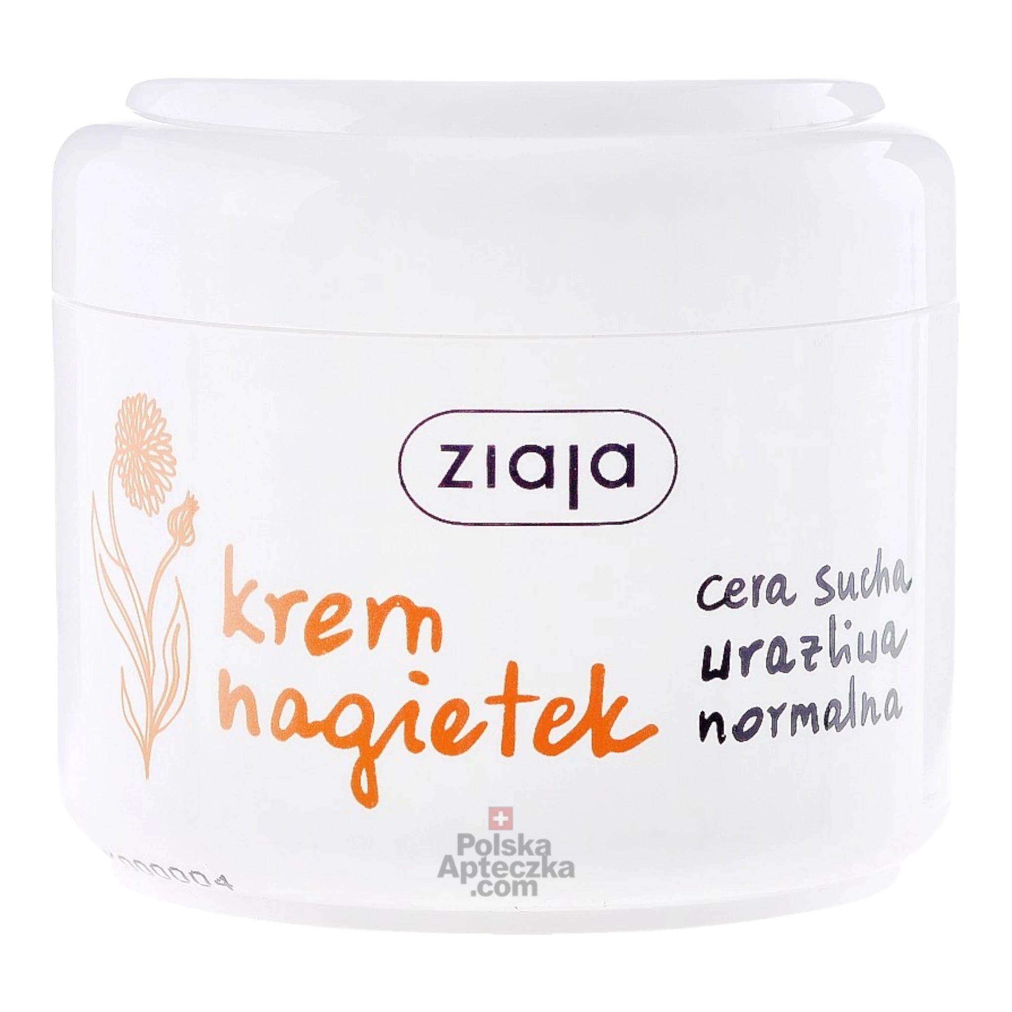 Ziaja Calendula Face Cream Soothing and Hydrating Formula for Dry and Sensitive Skin