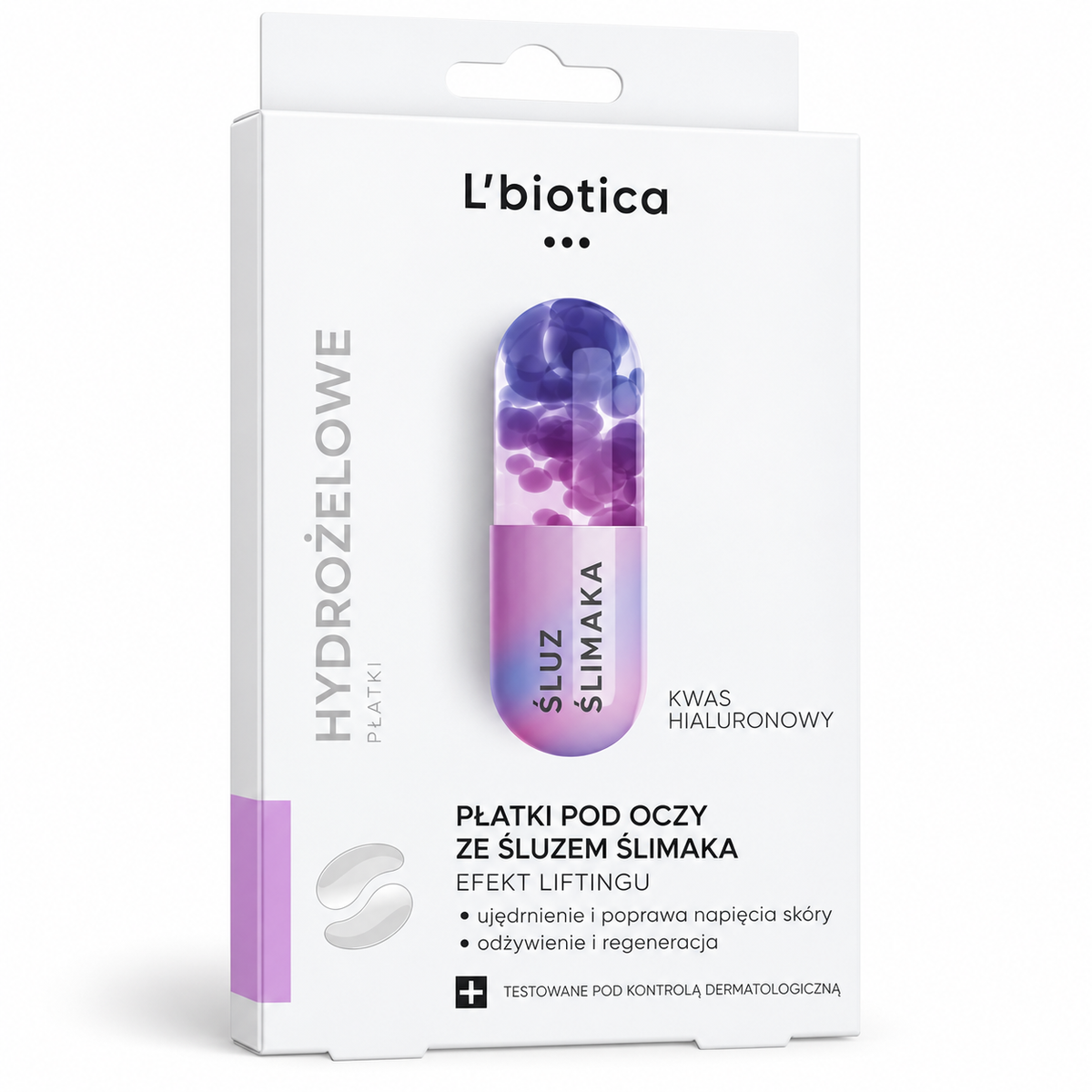 L'biotica Snail Filtrate Lifting Effect Under-Eye Patches, 3 pairs | L'biotica – Płatki pod oczy z efektem liftingu, 3 pary