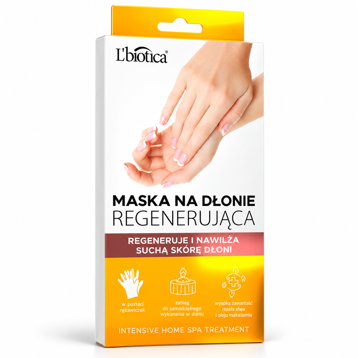 L'biotica Regenerating & Moisturizing Hand Mask, 26 g | L'biotica – Regenerująco-nawilżająca maska do rąk, 26 g