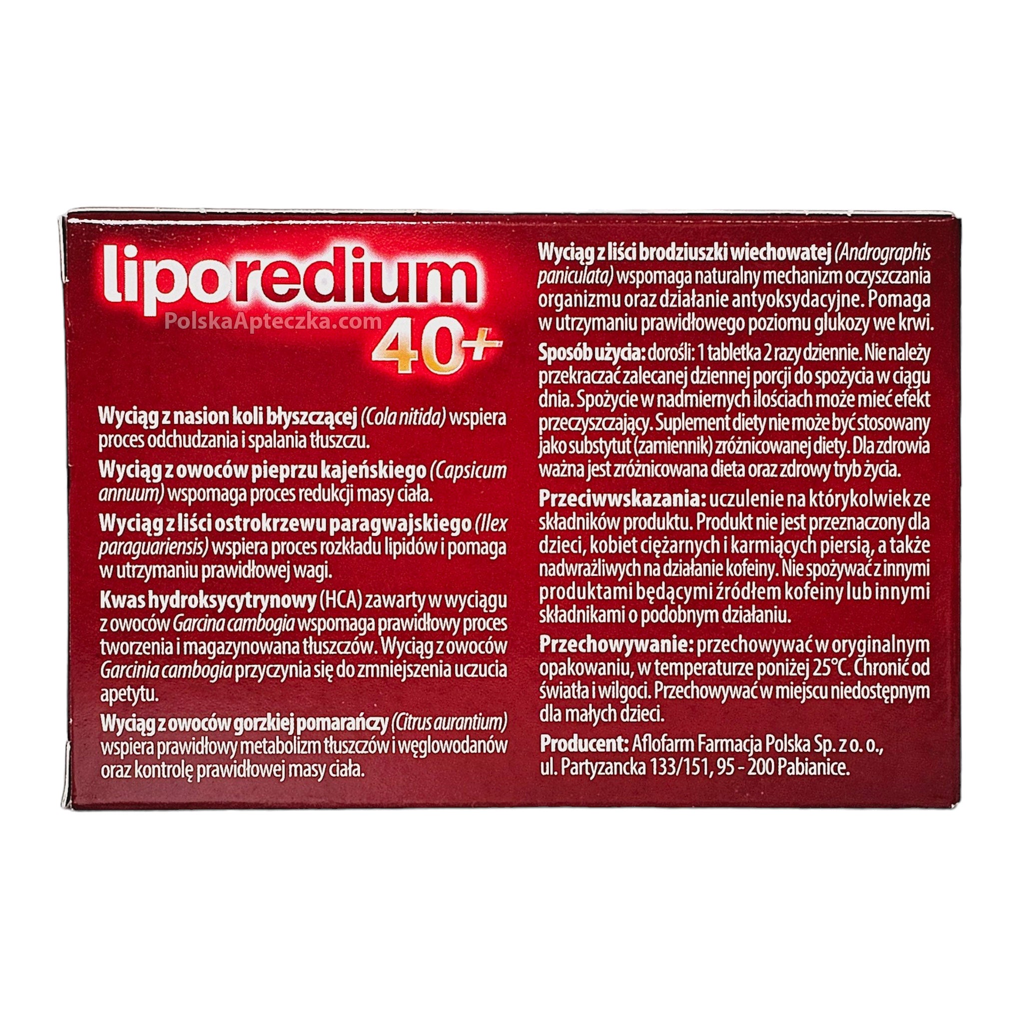 Liporedium 40+ Spalanie Tłuszczu
