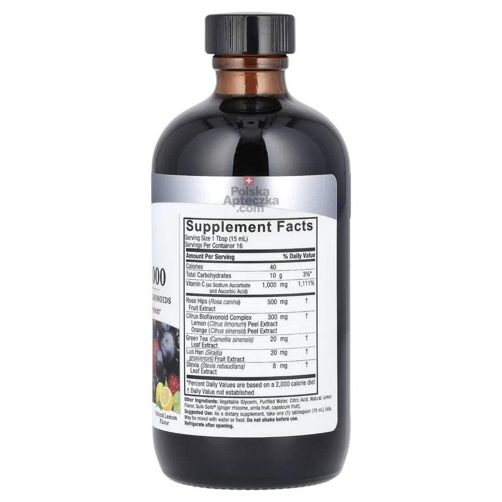 liquid vitamin c 1000mg 240ml supplement facts