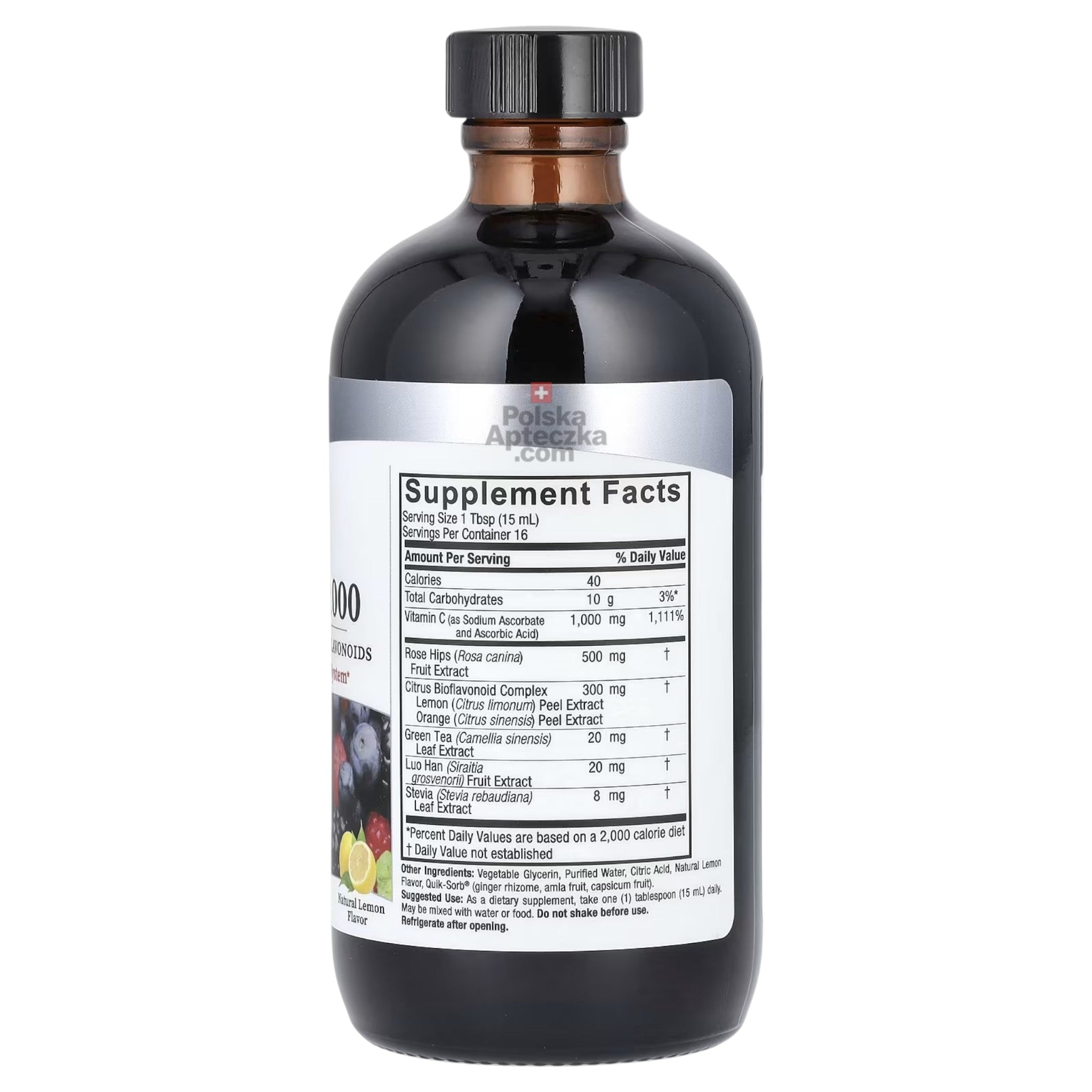 liquid vitamin c 1000mg 240ml supplement facts