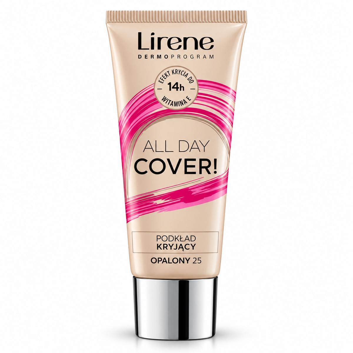 Lirene Complete Coverage Foundation 25 Tanned 30 ml — studio hero photo on white