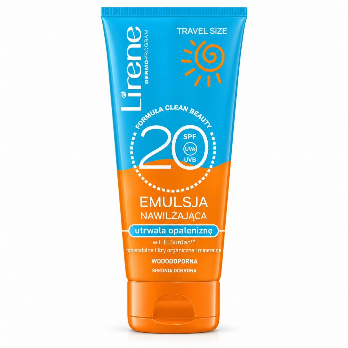 Lirene Sun Tan-Prolonging Emulsion SPF 20 90 ml — studio hero photo on white