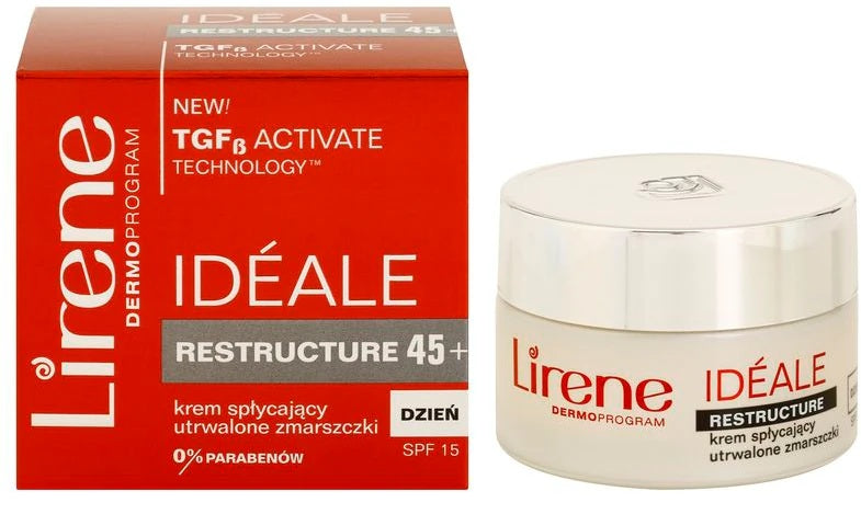 Lirene Ideale Restructure 45+ anti-wrinkle day cream SPF 15 50 ml