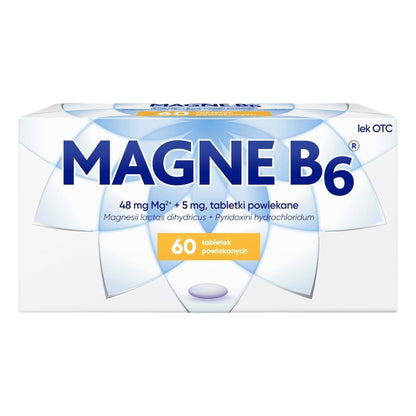 Magne B6 60 tablets supplement for stress fatigue and muscle cramps support