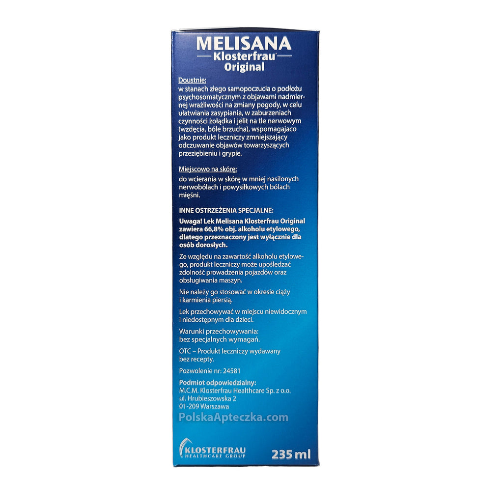 melisana klosterfrau 235 ml