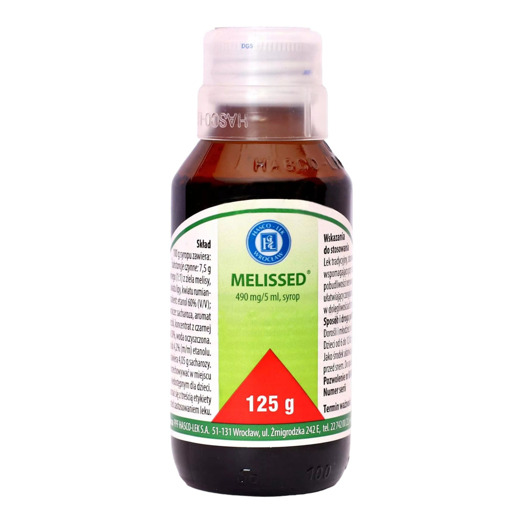 Melissed Herbal Syrup 125g – Natural Stress and Sleep Support with Lemon Balm and Valerian