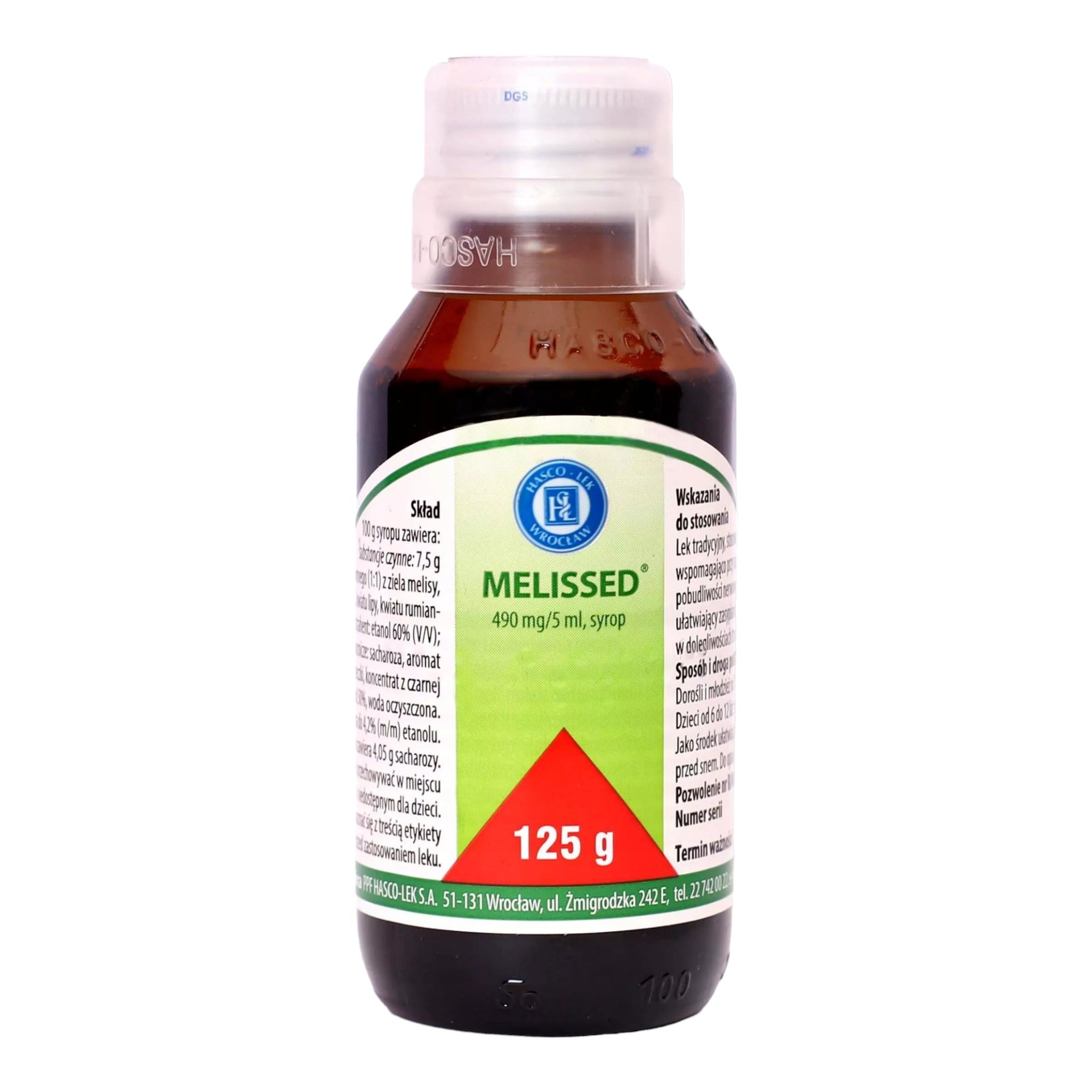 Melissed Herbal Syrup 125g – Natural Stress and Sleep Support with Lemon Balm and Valerian