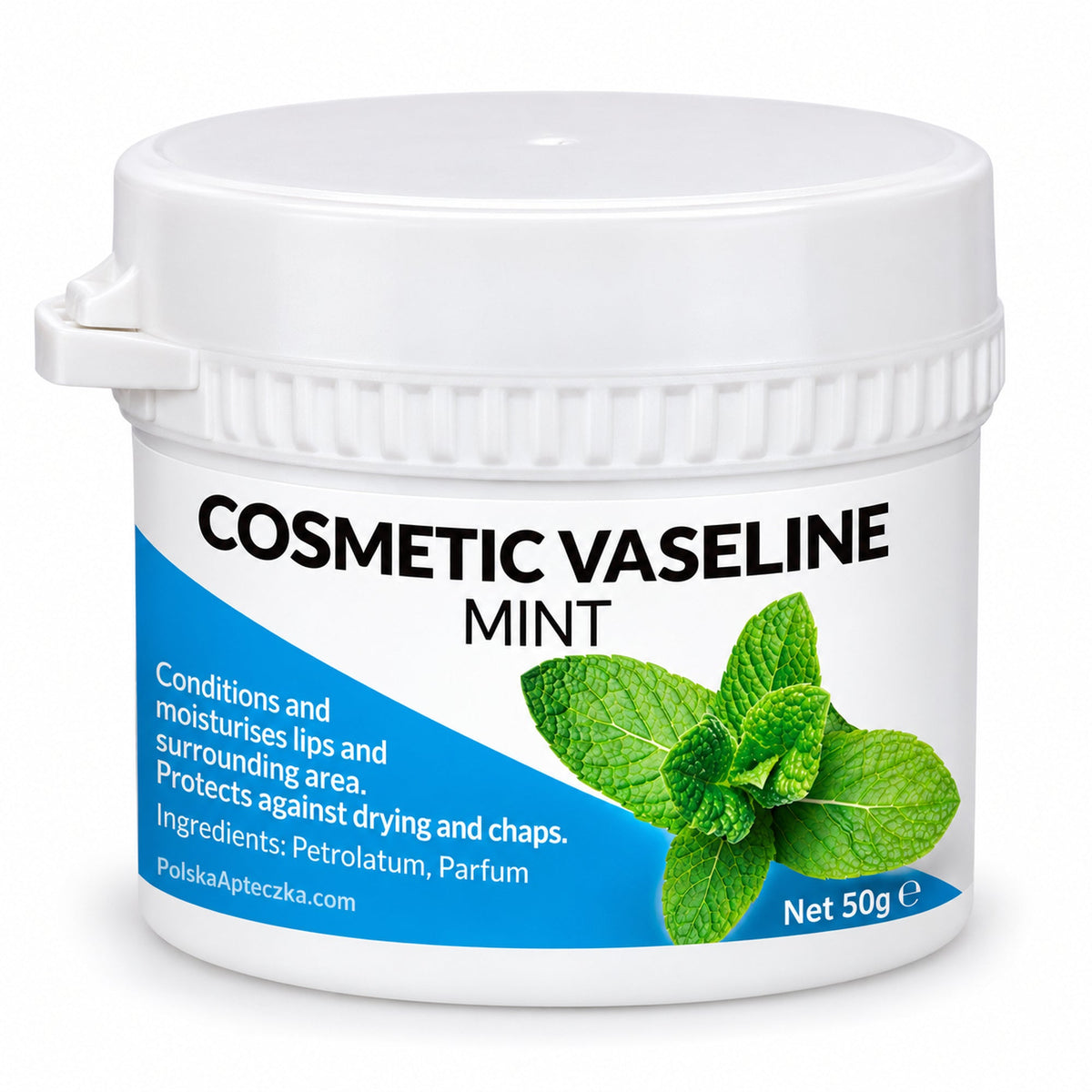 Mint Scented Cosmetic Petroleum Jelly 50g – New Anna Cosmetics – premium product photo on white background