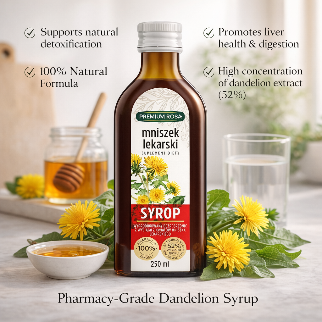 mniszek lekarski syrop 250ml premium rosa