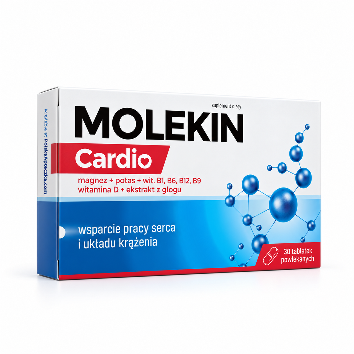 Molekin Cardio heart support, 30 coated tablets – wsparcie serca, 30 tabletek powlekanych