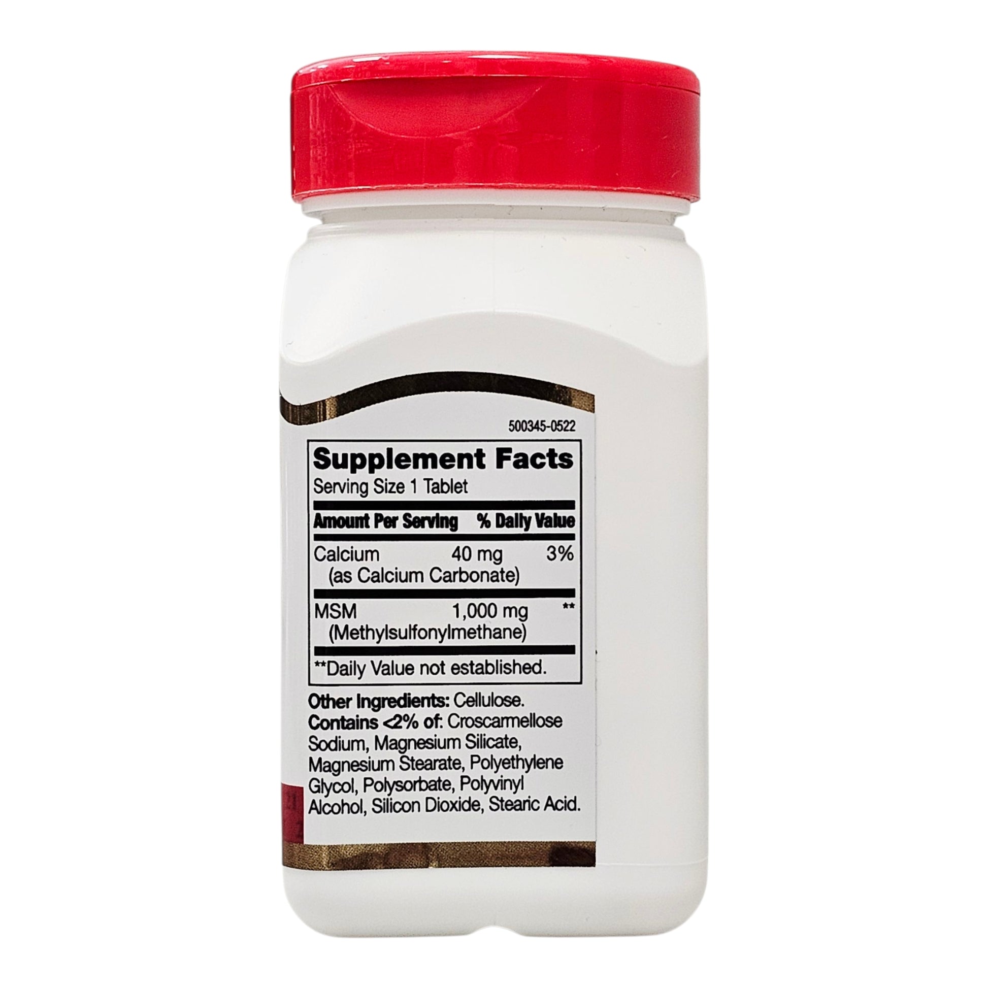 msm siarka organiczna 1000mg tablets ingredients