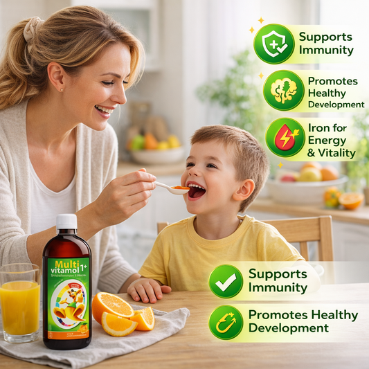 multi vitamol 1+ 250ml benefits