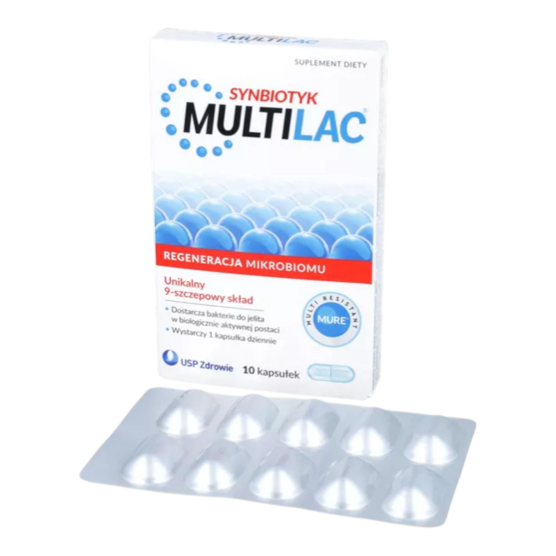 multilac synbiotic 20 capsules blister