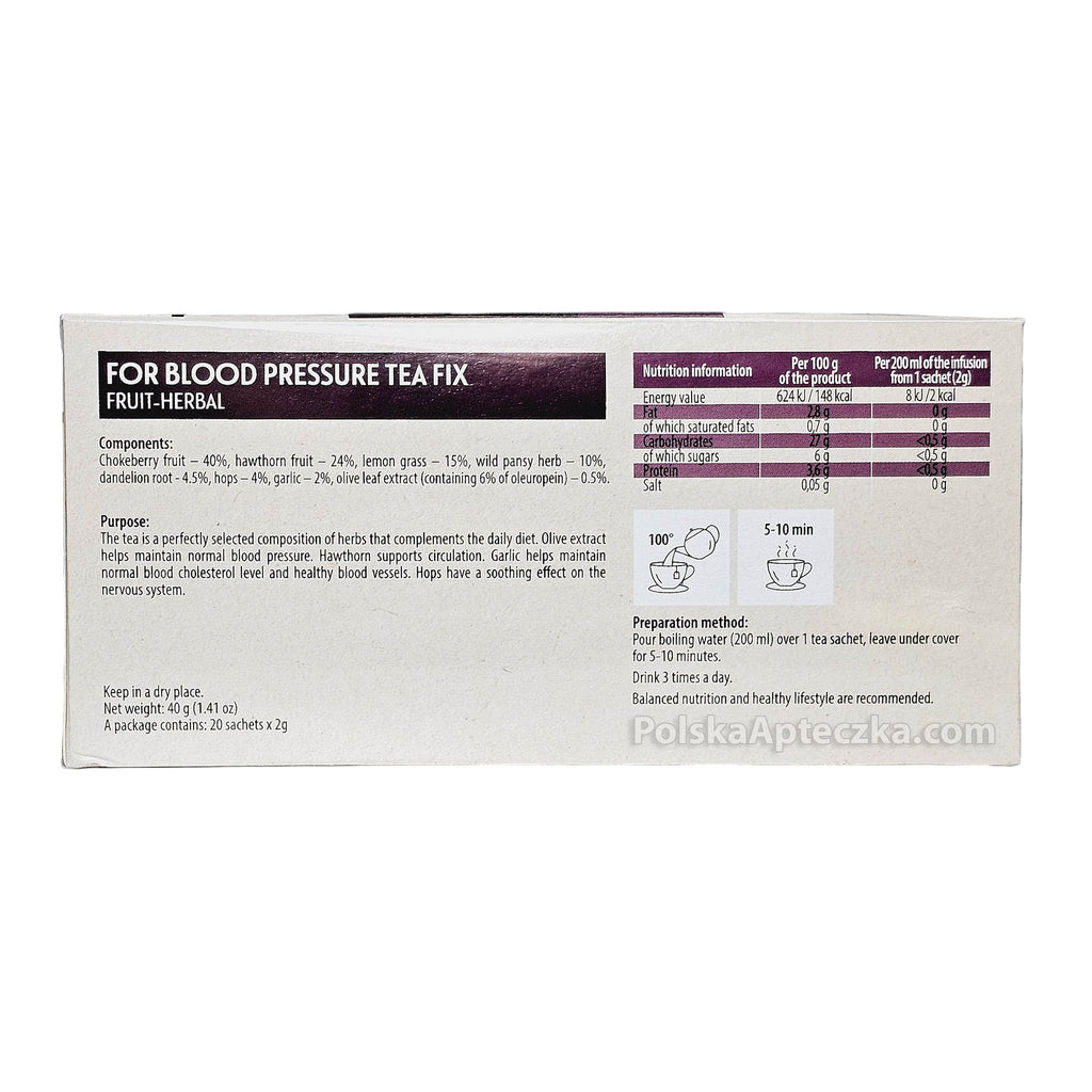 Na Ciśnienie, herbatka fix, 20 sztuk, Herbapol - Apteczka | Proton Nutrition