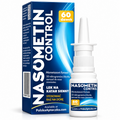 Nasometin Control 50 mcg nasal spray, 60 sprays, blue carton and white bottle / Nasometin Control 50 µg, aerozol do nosa, 60 dawek, niebieskie opakowanie i biała butelka