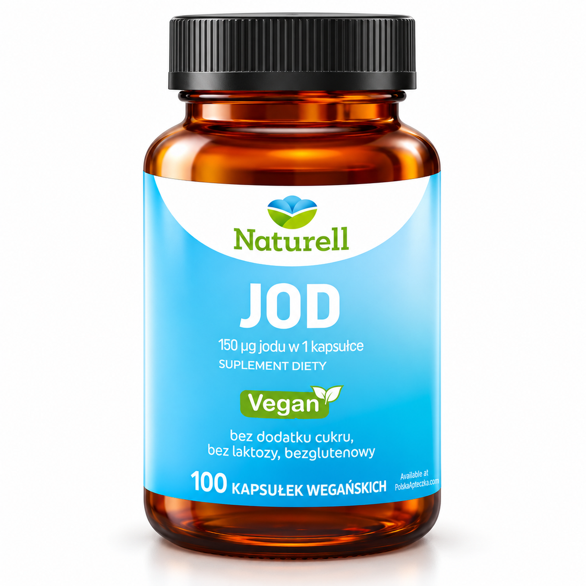 Naturell Iodine 150 mcg, 100 vegan capsules – Jod 150 µg, 100 kapsułek wegańskich