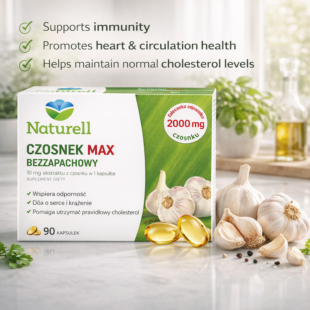 naturell czosnek max 90 capsules benefits polska apteczka