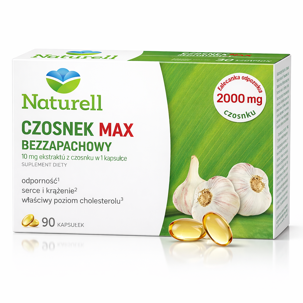 naturell czosnek max 90 capsules polska apteczka