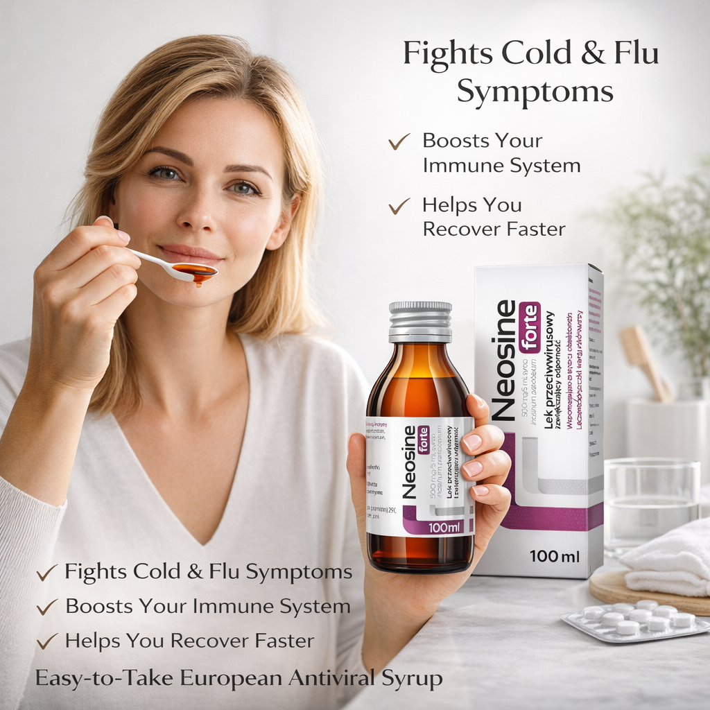 Neosine Forte Antiviral Immune Support Syrup Inosine Pranobex 100ml Lifestyle