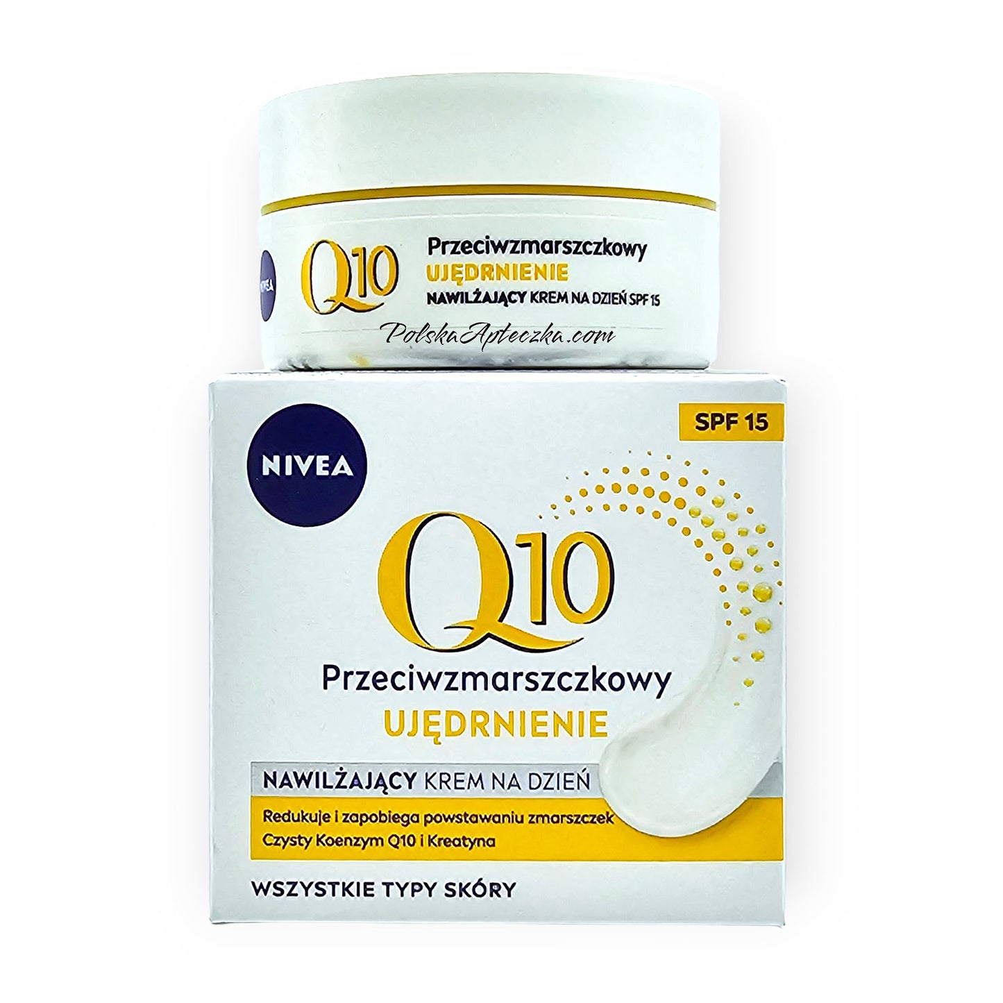 Nivea, Viasge Q10 Power, Anti-wrinkle + Firming day cream SPF 15, 50ml