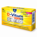 Oleofarm D-Vitum Forte Max Osteo calcium, D3 4000 IU and K2, 60 lemon tablets – wapń i witaminy D K