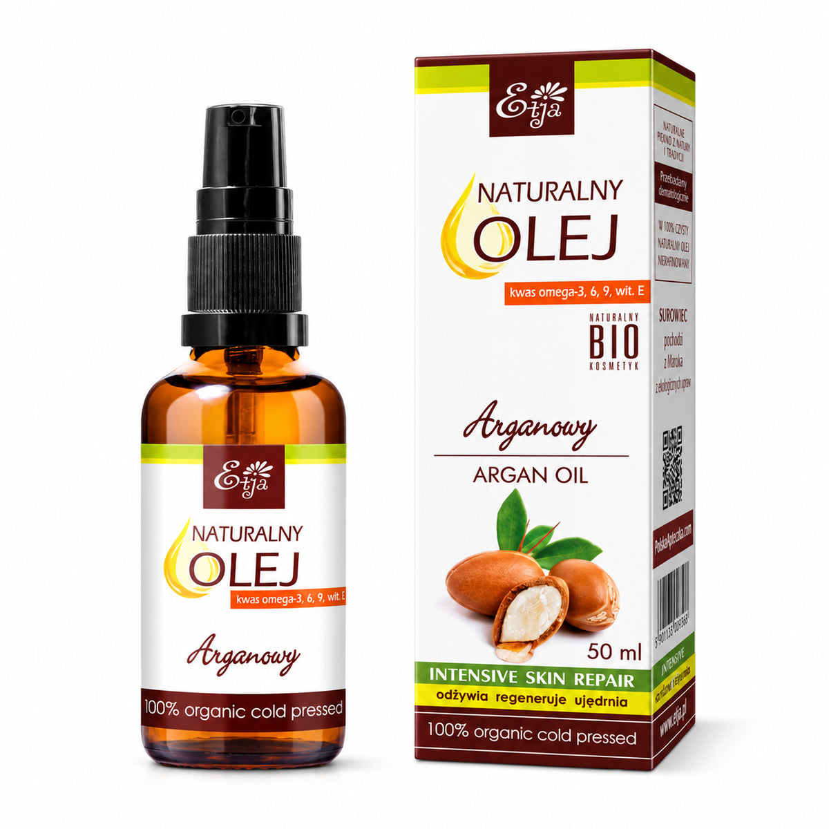 Organic Argan Cosmetic Oil 50ml – Etja | Naturalny olej arganowy BIO 50ml – Etja