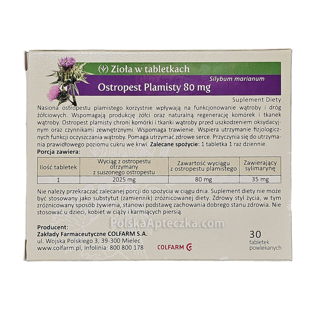 ostropest plamisty tablets