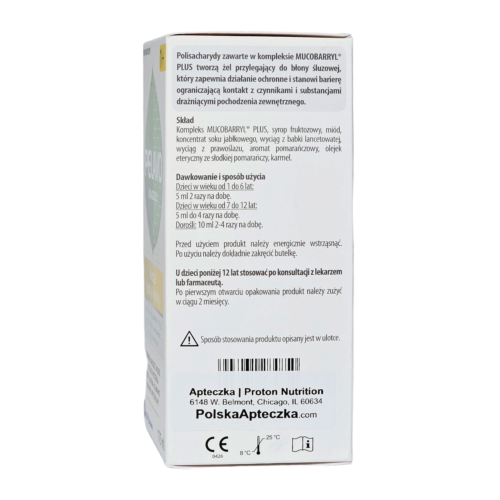 Pelavo Dry and wet cough syrup for kids 1+ 175ml - Apteczka | Proton Nutrition