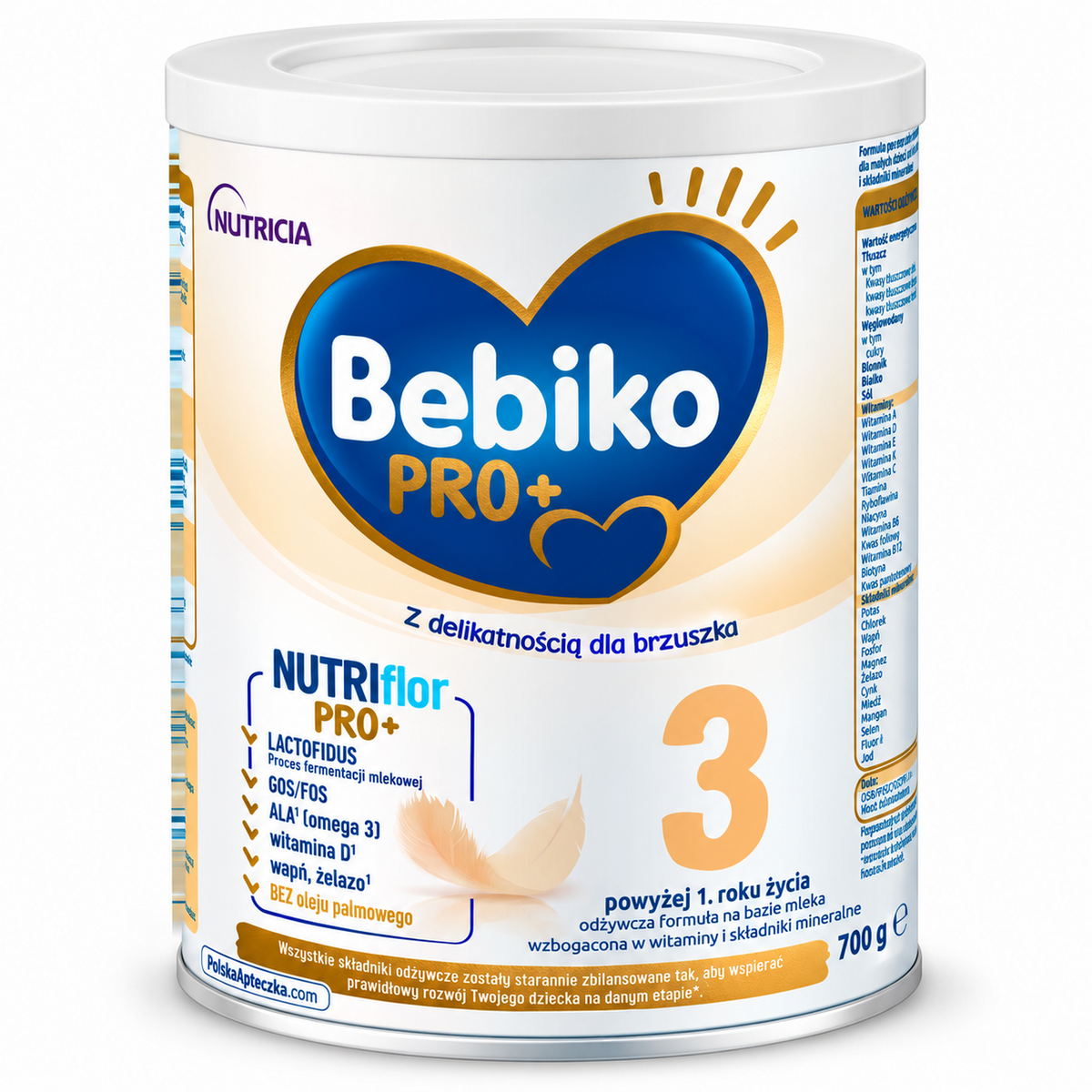 Bebiko PRO+ 3 700g milk-based drink from 1 year / odżywcza formuła na bazie mleka powyżej 1. roku życia