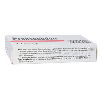 Proktosedon suppositories for hemorrhoids 12 suppositories – Apteczka ...