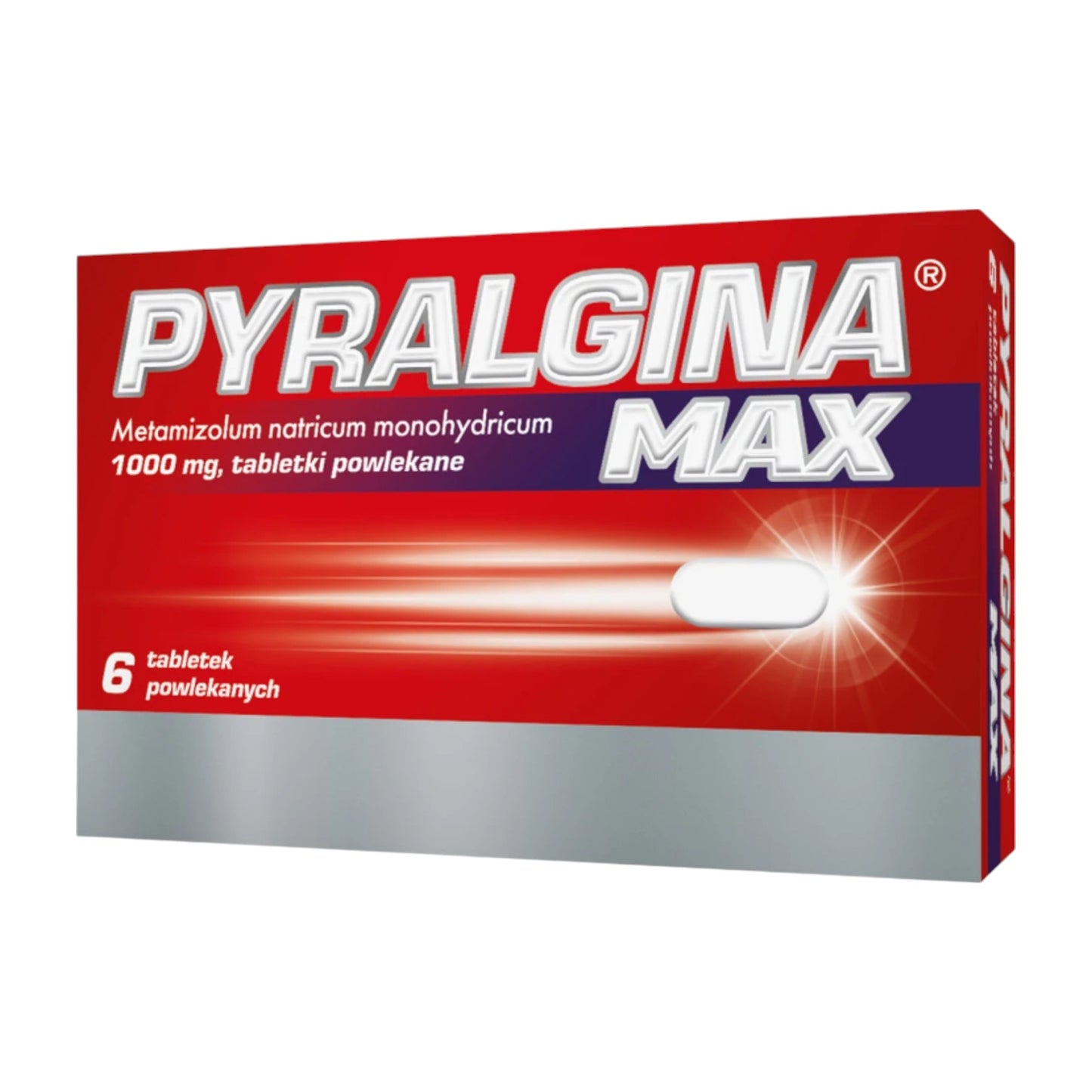 Pyralgina Max 1000 mg – 6 Coated Tablets – Strong Relief Formula