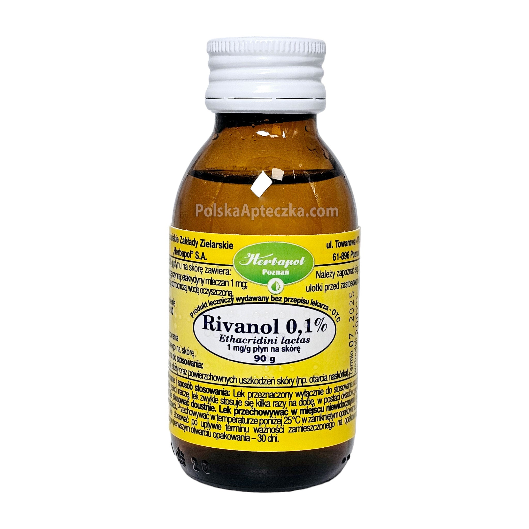 Obat Rivanol Rivanol 0.1% (Ethacridini Lactas) antiseptic solution 90g – Apteczka