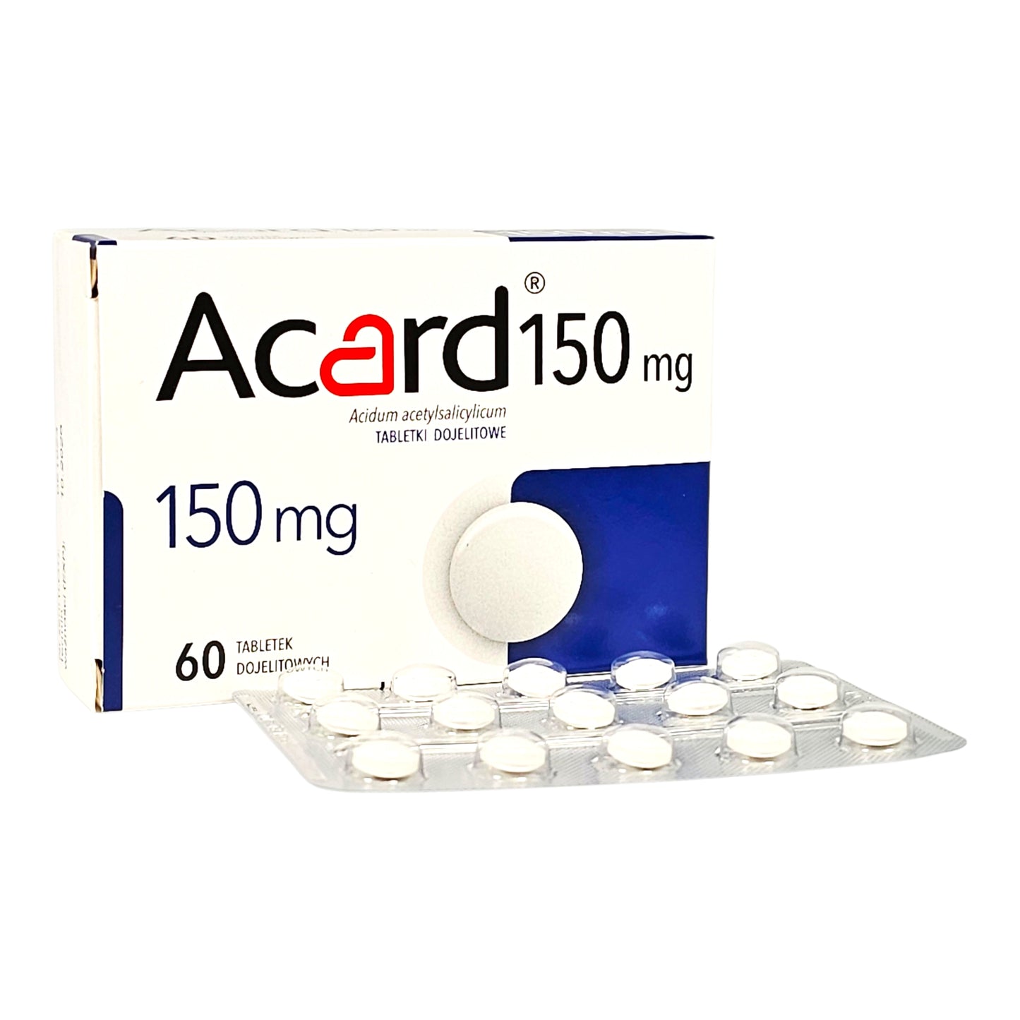 Acard 150 mg 60 Enteric-Coated Tablets – Acetylsalicylic Acid