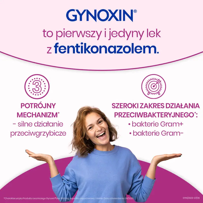Gynoxin Uno 1 kapsułka dopochwowa