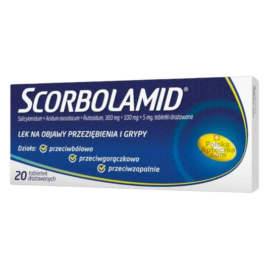 Scorbolamid 20 tablets – Cold & Flu Relief