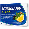 Scorbolamid Herbal Throat Lozenges with Vitamin C, 8 Lozenges – Polpharma | Scorbolamid na gardło, 8 ziołowych pastylek do ssania