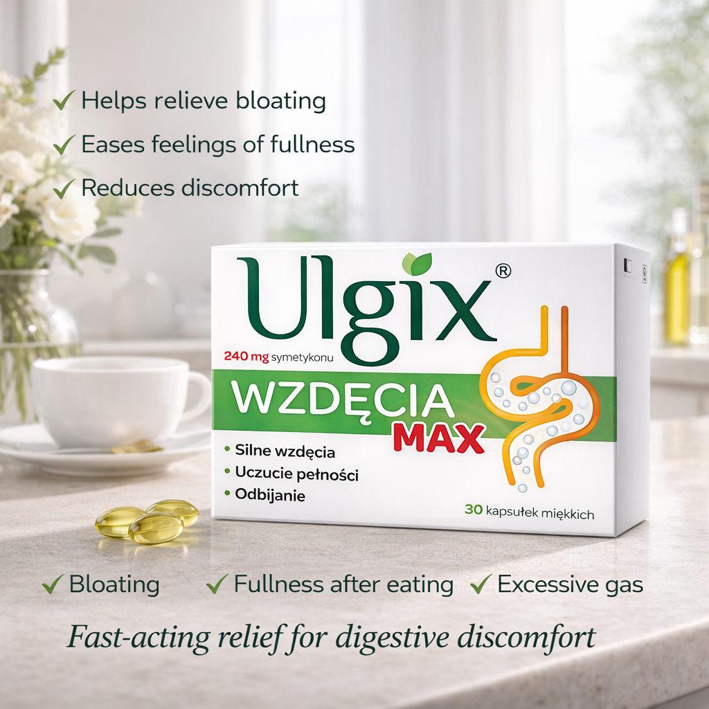 Ulgix Wzdęcia Max 240mg 30 capsules benefits
