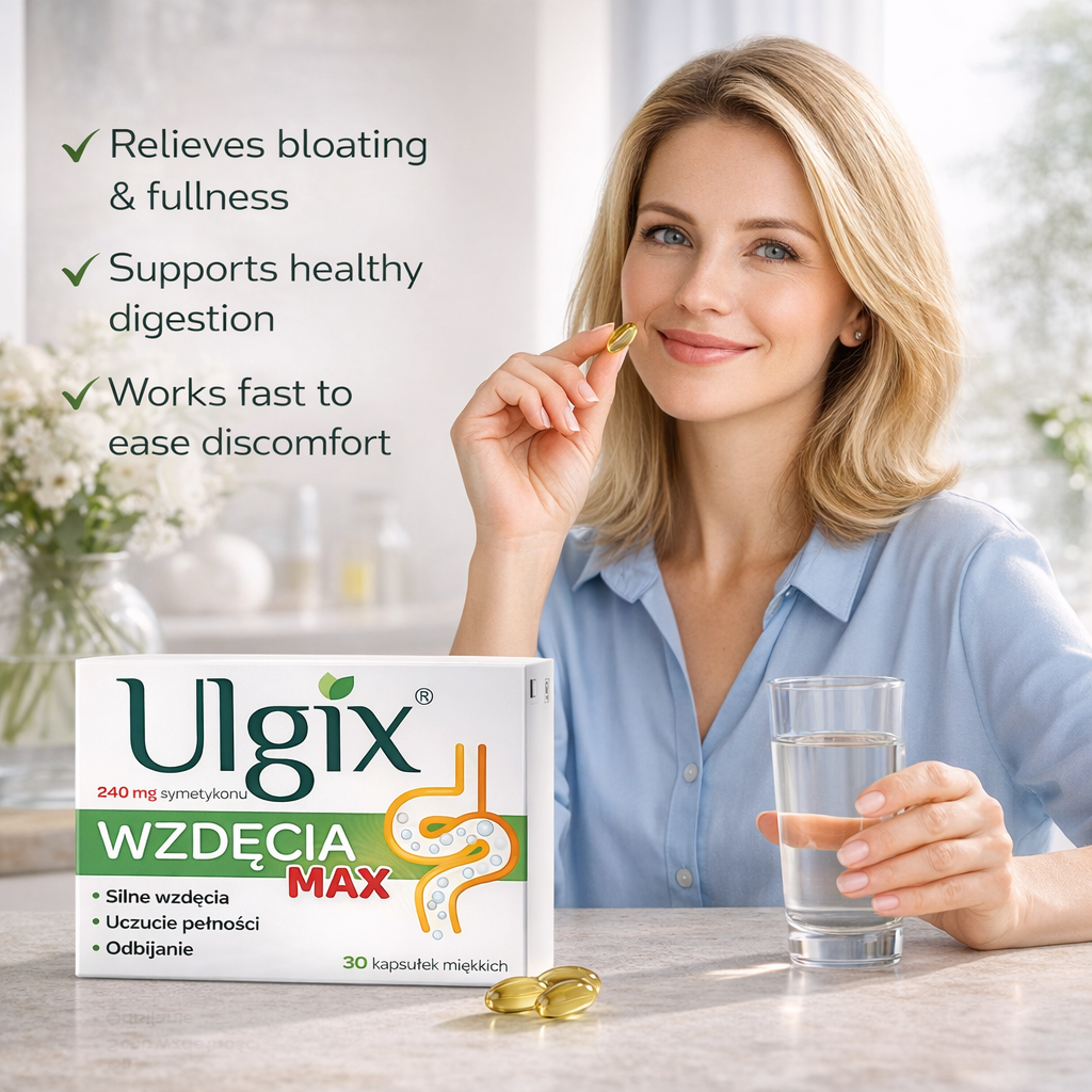 Ulgix Wzdęcia Max 240mg 30 capsules lifestyle