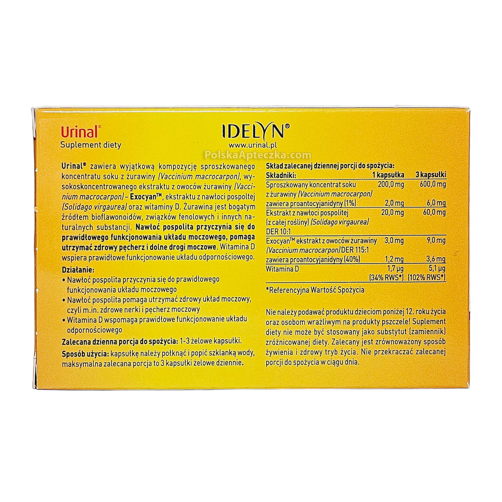 Urinil Urinal 60 capsules – Apteczka