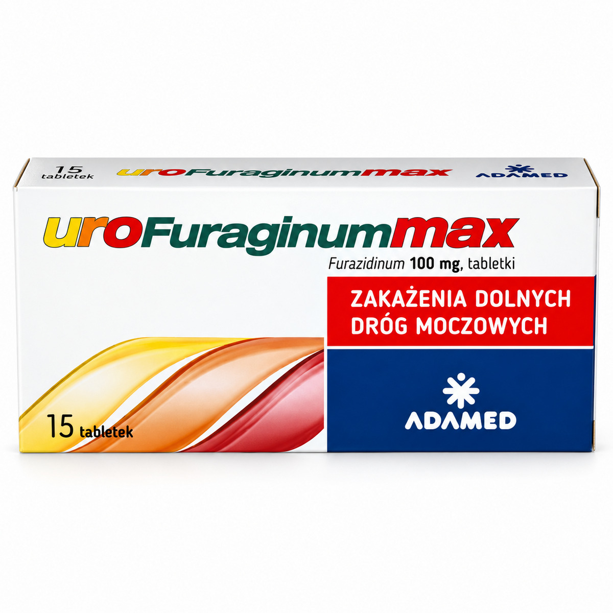 Adamed uroFuraginum Max 100 mg 15 tablets | uroFuraginum Max 100 mg 15 tabletek