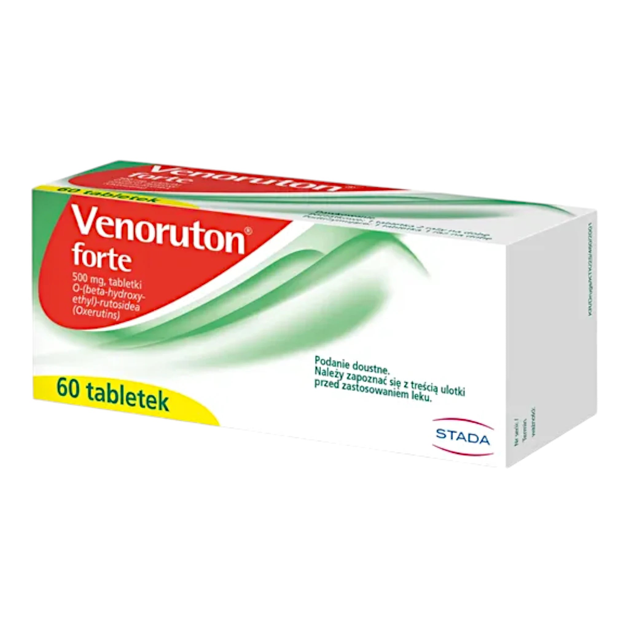 Venoruton Forte 500mg 60 Tablets – Vein & Circulation Support for Leg Swelling, Varicose Veins & Chronic Venous Insufficiency