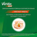Verdin Max supplement advertisement with hands holding a drop of oil on a green background
