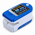 Veridian blue and white fingertip pulse oximeter with digital SpO2 and pulse display / Pulsoksymetr napalcowy Veridian