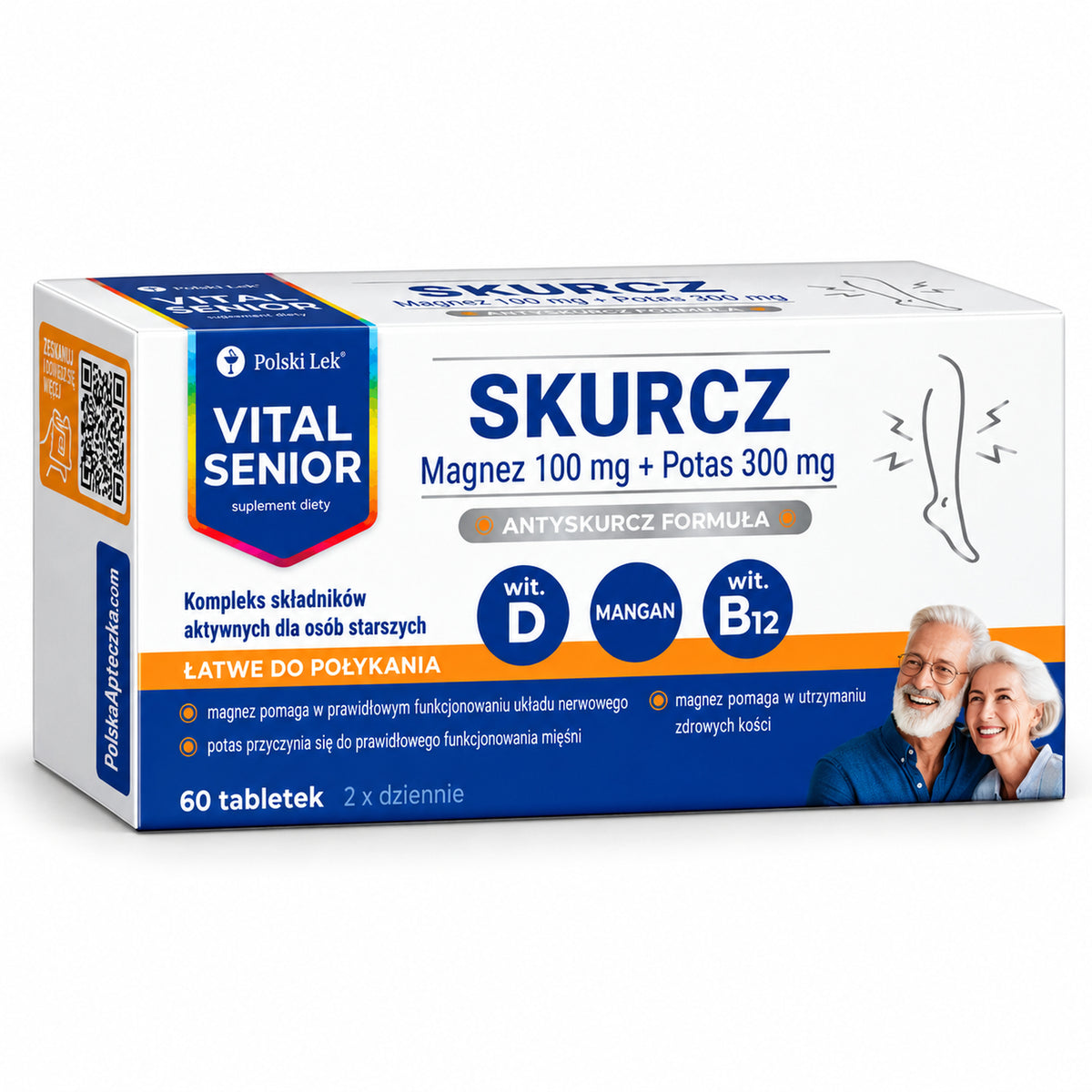 Vital Senior Skurcz magnesium and potassium supplement, 60 tablets / Vital Senior Skurcz magnez i potas, 60 tabletek